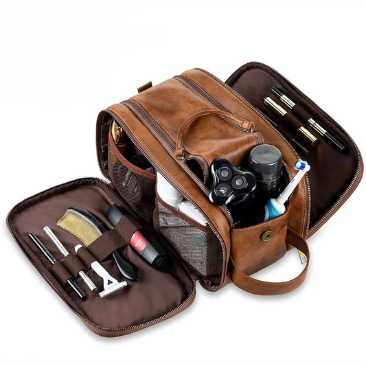 Borsa da toilette executive in pelle