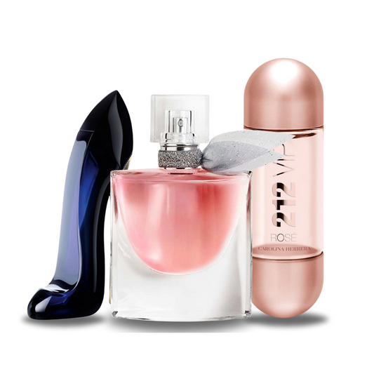 Cofanetto di 3 Fragranze: Carolina Herrera GOOD GIRL, Lancôme LA VIE EST BELLE e Carolina Herrera 212 VIP ROSÉ 100ml